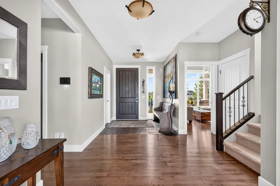 Foyer, front door and staircase