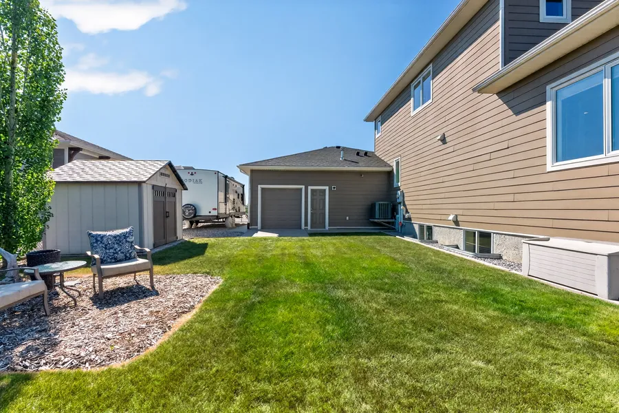 RV parking and rear garage bay